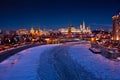 Moscow Kremlin night view Royalty Free Stock Photo