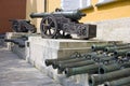 Moscow Kremlin old bronze cannon Royalty Free Stock Photo