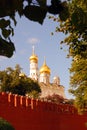 Moscow Kremlin panorama in summer. Royalty Free Stock Photo