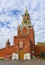 Moscow Kremlin, Red Square, Spasskaya Tower at dawn