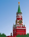 Moscow Kremlin.Russia.Iillustration