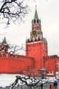 Moscow Kremlin. Spasskaya Tower, clock.