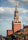 Moscow Kremlin Spasskaya Tower Royalty Free Stock Photo