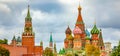 Moscow Kremlin and St Basil\'s church, Russia