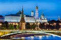 Moscow Kremlin in summer evening, Russia