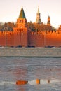 Moscow Kremlin towers. Color photo. Royalty Free Stock Photo