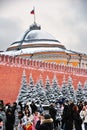 Moscow Kremlin towers, color winter photo Royalty Free Stock Photo