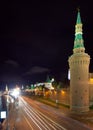 Moscow Kremlin towers in night Royalty Free Stock Photo