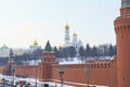 Moscow Kremlin towers and walls, Ivan the Great Bell Tower and part of the Grand Kremlin Palace