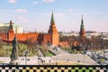 The Moscow Kremlin from an unusual viewpoint, Russia Royalty Free Stock Photo