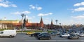 The Moscow Kremlin from an unusual viewpoint, Russia Royalty Free Stock Photo