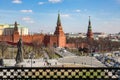 The Moscow Kremlin from an unusual viewpoint, Russia Royalty Free Stock Photo