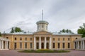 Moscow, Manor Arkhangelskoe. Colonnade of the palace, in the form of a long gallery with arches