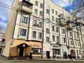 Moscow, Russia, March, 10, 2024. Moscow, Meshchanskaya street, house 12, built in 1901 in spring in cloudy weather Royalty Free Stock Photo