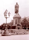 Moscow Monument to Aleksander Pushkin July 1962