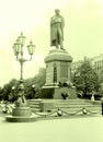 Moscow The Monument to Aleksander Pushkin 1962