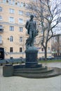 Moscow. Monument to Sergei Yesenin on Tverskoy Boulevard