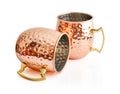 Moscow mule cocktail copper mug Royalty Free Stock Photo
