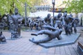 Moscow Museum of Modern Art on Petrovka street, sculptures made by Zurab Tsereteli