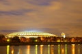 Moscow night, the stadium `Luzhniki`