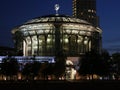 Moscow. Night view of the Moscow International House of Music from the Moscow River Royalty Free Stock Photo