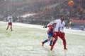 MOSCOW - NOVEMBER 6, 2016: Defender Sekou Conde 6 on the socc