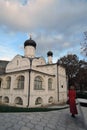 Architecture of Zaryadye park in Moscow. Church of the Conception of St. Anne