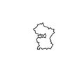Moscow outline map Russia region oblast