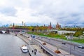 Moscow. Panoramic view of the city center. Royalty Free Stock Photo