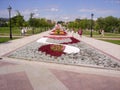 Moscow Park Tsaritsino, flower beds.