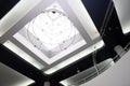 Moscow planetarium, fragment of interior - transparent ceiling Royalty Free Stock Photo