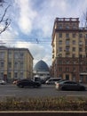 Moscow planetarium with large grey dome