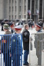 Moscow police surround the street