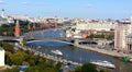 MOSCOW.RED SQUARE.BIG MOSKVORETSKY BRIDGE.