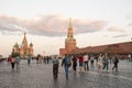 Moscow. Red Square. Kremlin, St. Basil`s Cathedral.