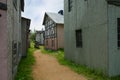 Wooden scenery of the old city