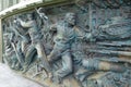 Patriot Park, Moscow region, Russia. A bas-relief dedicated to the Defense of Sebastopol Royalty Free Stock Photo