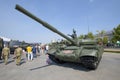 Upgraded T-62M tank with MGOES system