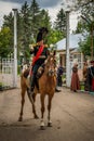 MOSCOW REGION - SEPTEMBER 06: Historical reenactment battle of Borodino at its 203 anniversary.