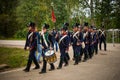 MOSCOW REGION - SEPTEMBER 06: Historical reenactment battle of Borodino at its 203 anniversary.