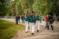 MOSCOW REGION - SEPTEMBER 06: Historical reenactment battle of Borodino at its 203 anniversary.