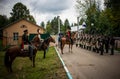 MOSCOW REGION - SEPTEMBER 06: Historical reenactment battle of Borodino at its 203 anniversary.