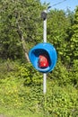 Moscow region. Street payphone in the village Royalty Free Stock Photo