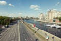 Moscow river embankment Royalty Free Stock Photo