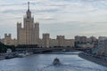 Moscow River and Seven Sisters building, Russia - Europe