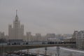 Moscow river in winter Royalty Free Stock Photo