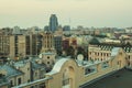 Moscow roofs evening view