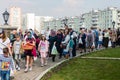 Muscovites visit church on the eve of a religious holiday of orthodox Easter