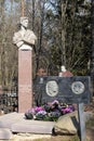 The burial of the Piorunsky family at the Kuntsevo cemetery in Moscow Royalty Free Stock Photo