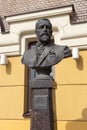 MOSCOW, RUSSIA - April 14, 2021: Bust of the architect Schechtel Fedor Osipovich Franz Albert Schechtel
